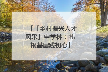 「乡村振兴人才风采」申学林：扎根基层践初心