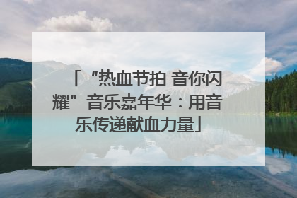 “热血节拍 音你闪耀”音乐嘉年华：用音乐传递献血力量