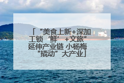 “美食上新+深加工锁‘鲜’+文旅”延伸产业链 小杨梅“撬动”大产业
