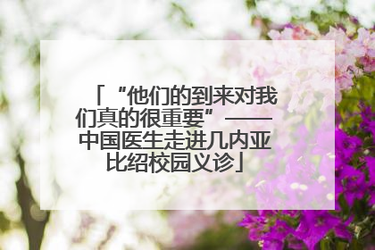 “他们的到来对我们真的很重要”——中国医生走进几内亚比绍校园义诊