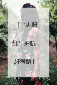 “志愿红”护航赶考路