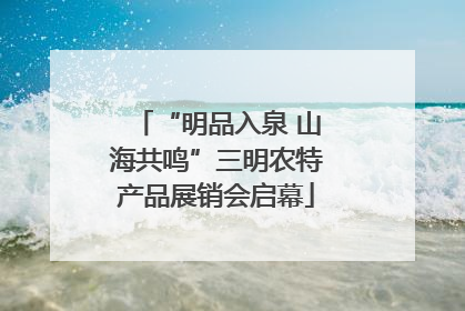 “明品入泉 山海共鸣”三明农特产品展销会启幕