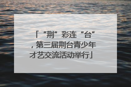 “荆”彩连“台”，第三届荆台青少年才艺交流活动举行