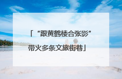 “跟黄鹤楼合张影”带火多条文旅街巷