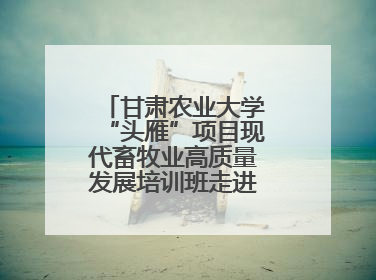 甘肃农业大学“头雁”项目现代畜牧业高质量发展培训班走进榆林榆阳区