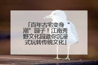 百年古宅变身“潮”园子！江南秀野文化园邀你沉浸式玩转传统文化