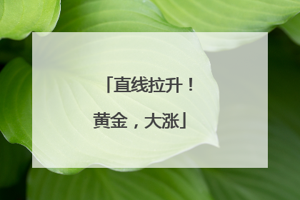直线拉升！黄金，大涨