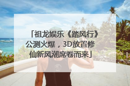 祖龙娱乐《踏风行》公测火爆，3D放置修仙新风潮席卷而来