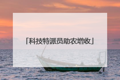科技特派员助农增收