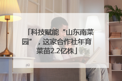 科技赋能“山东南菜园”，这家合作社年育菜苗2.2亿株