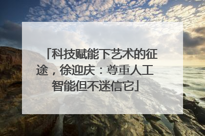 科技赋能下艺术的征途，徐迎庆：尊重人工智能但不迷信它