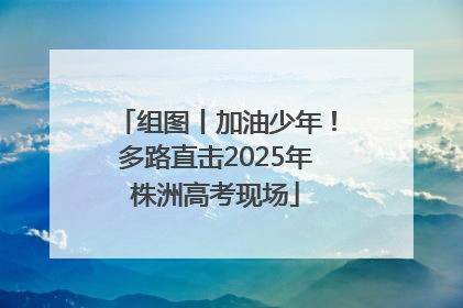 组图丨加油少年！多路直击2025年株洲高考现场