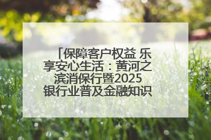 保障客户权益 乐享安心生活：黄河之滨消保行暨2025银行业普及金融知识万里行活动举办