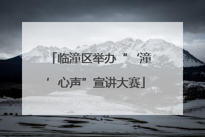 临潼区举办“‘潼’心声”宣讲大赛