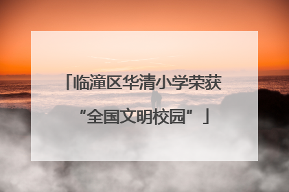 临潼区华清小学荣获“全国文明校园”