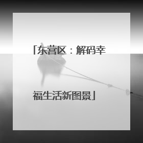 东营区：解码幸福生活新图景
