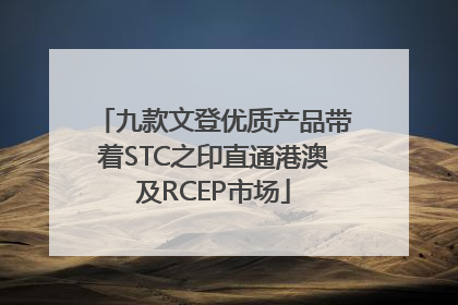 九款文登优质产品带着STC之印直通港澳及RCEP市场