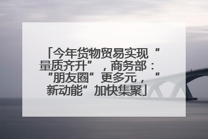 今年货物贸易实现“量质齐升”，商务部：“朋友圈”更多元，“新动能”加快集聚