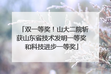 双一等奖！山大二院斩获山东省技术发明一等奖和科技进步一等奖