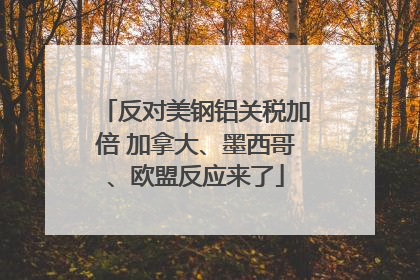 反对美钢铝关税加倍 加拿大、墨西哥、欧盟反应来了