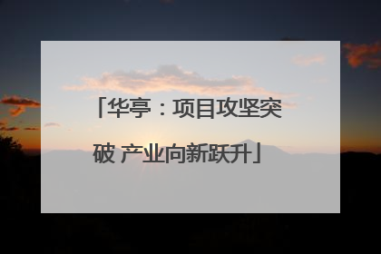 华亭：项目攻坚突破 产业向新跃升