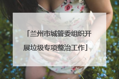 兰州市城管委组织开展垃圾专项整治工作