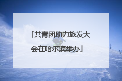 共青团助力旅发大会在哈尔滨举办