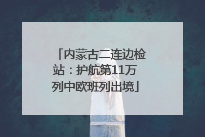 内蒙古二连边检站：护航第11万列中欧班列出境