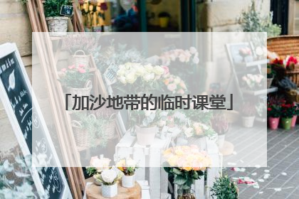 加沙地带的临时课堂