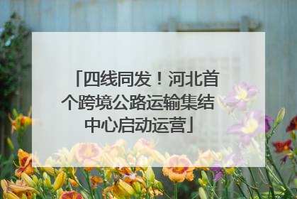四线同发！河北首个跨境公路运输集结中心启动运营
