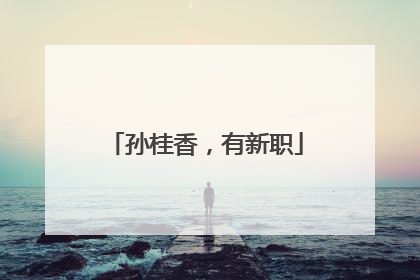 孙桂香，有新职