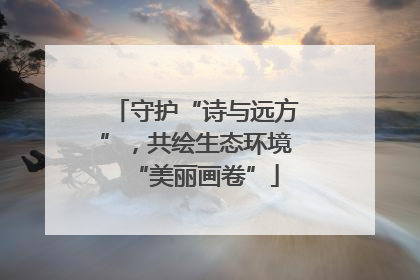 守护“诗与远方”，共绘生态环境“美丽画卷”