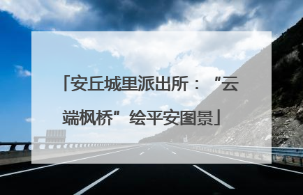 安丘城里派出所：“云端枫桥”绘平安图景