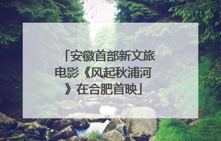 安徽首部新文旅电影《风起秋浦河》在合肥首映