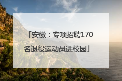 安徽：专项招聘170名退役运动员进校园