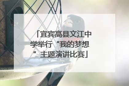 宜宾高县文江中学举行“我的梦想”主题演讲比赛