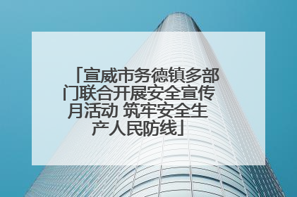 宣威市务德镇多部门联合开展安全宣传月活动 筑牢安全生产人民防线