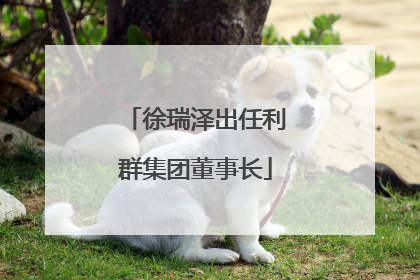 徐瑞泽出任利群集团董事长
