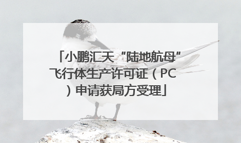 小鹏汇天“陆地航母”飞行体生产许可证（PC）申请获局方受理
