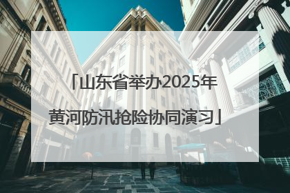 山东省举办2025年黄河防汛抢险协同演习