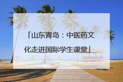 山东青岛：中医药文化走进国际学生课堂