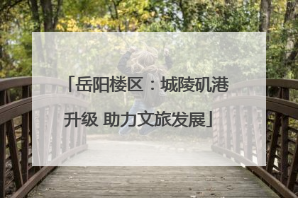 岳阳楼区：城陵矶港升级 助力文旅发展