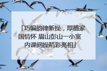 巧编韵律新操，厚植家国情怀 眉山彭山一小室内课间操精彩亮相