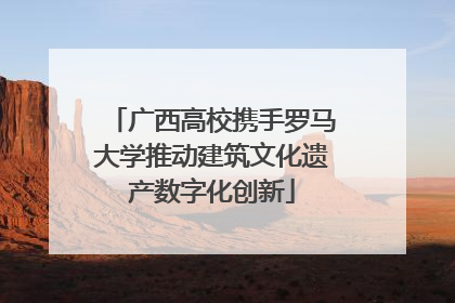 广西高校携手罗马大学推动建筑文化遗产数字化创新