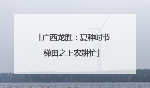 广西龙胜：夏种时节 梯田之上农耕忙