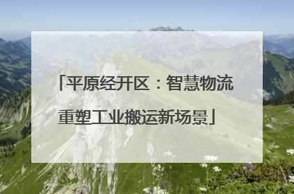 平原经开区：智慧物流重塑工业搬运新场景