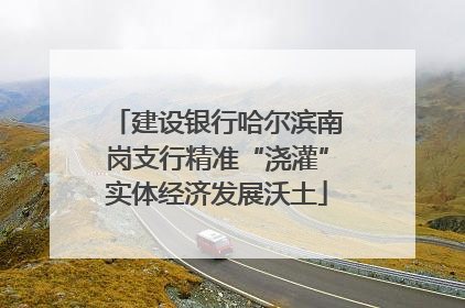 建设银行哈尔滨南岗支行精准“浇灌”实体经济发展沃土
