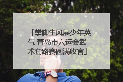 拳脚生风展少年英气 青岛市六运会武术套路赛圆满收官