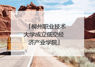 柳州职业技术大学成立低空经济产业学院