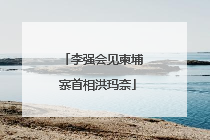 李强会见柬埔寨首相洪玛奈